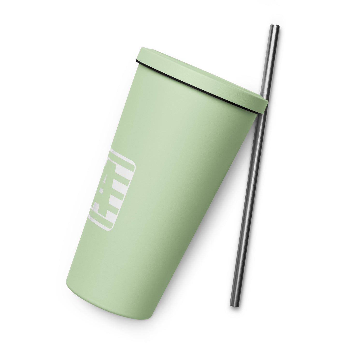 2A Insulated tumbler with a straw