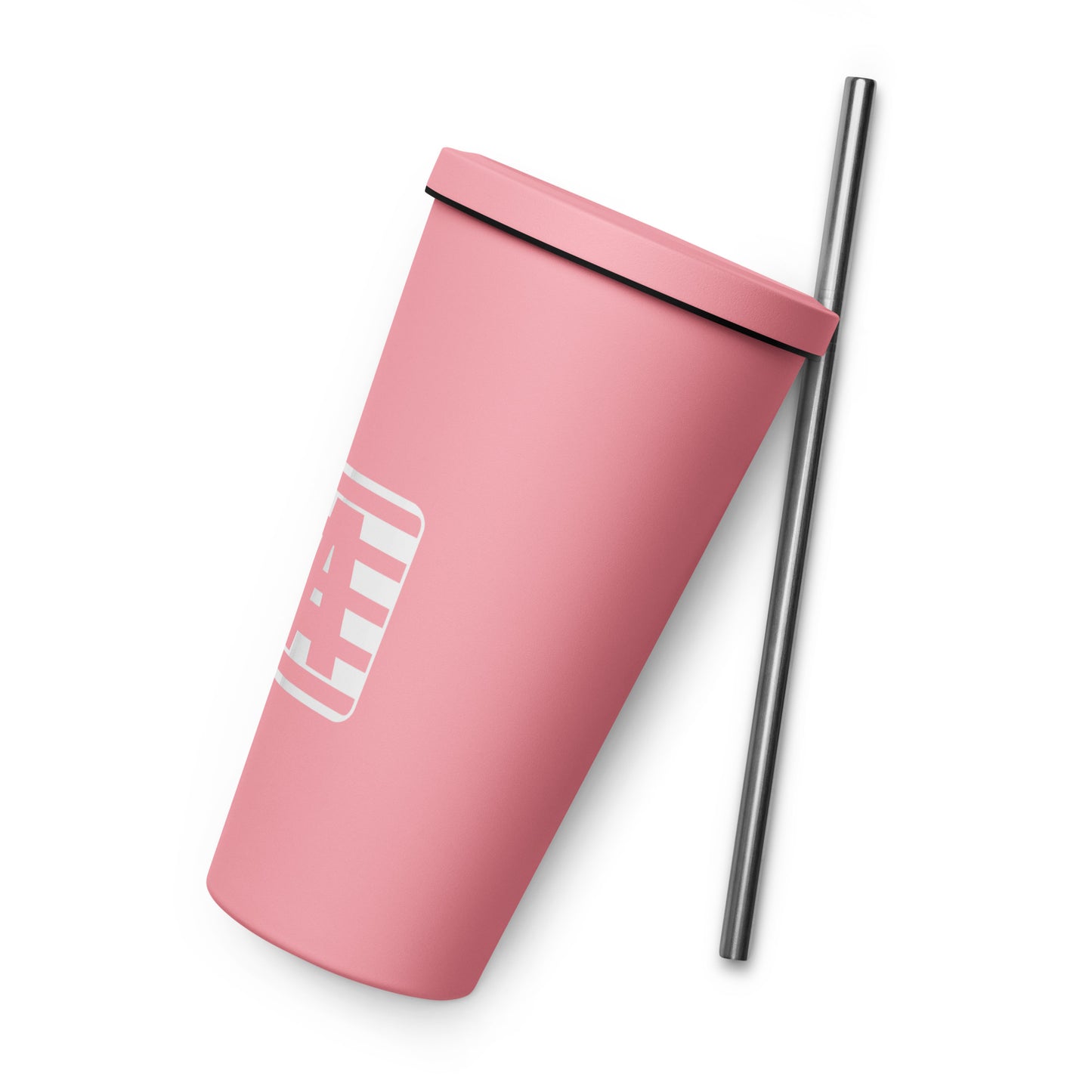 2A Insulated tumbler with a straw