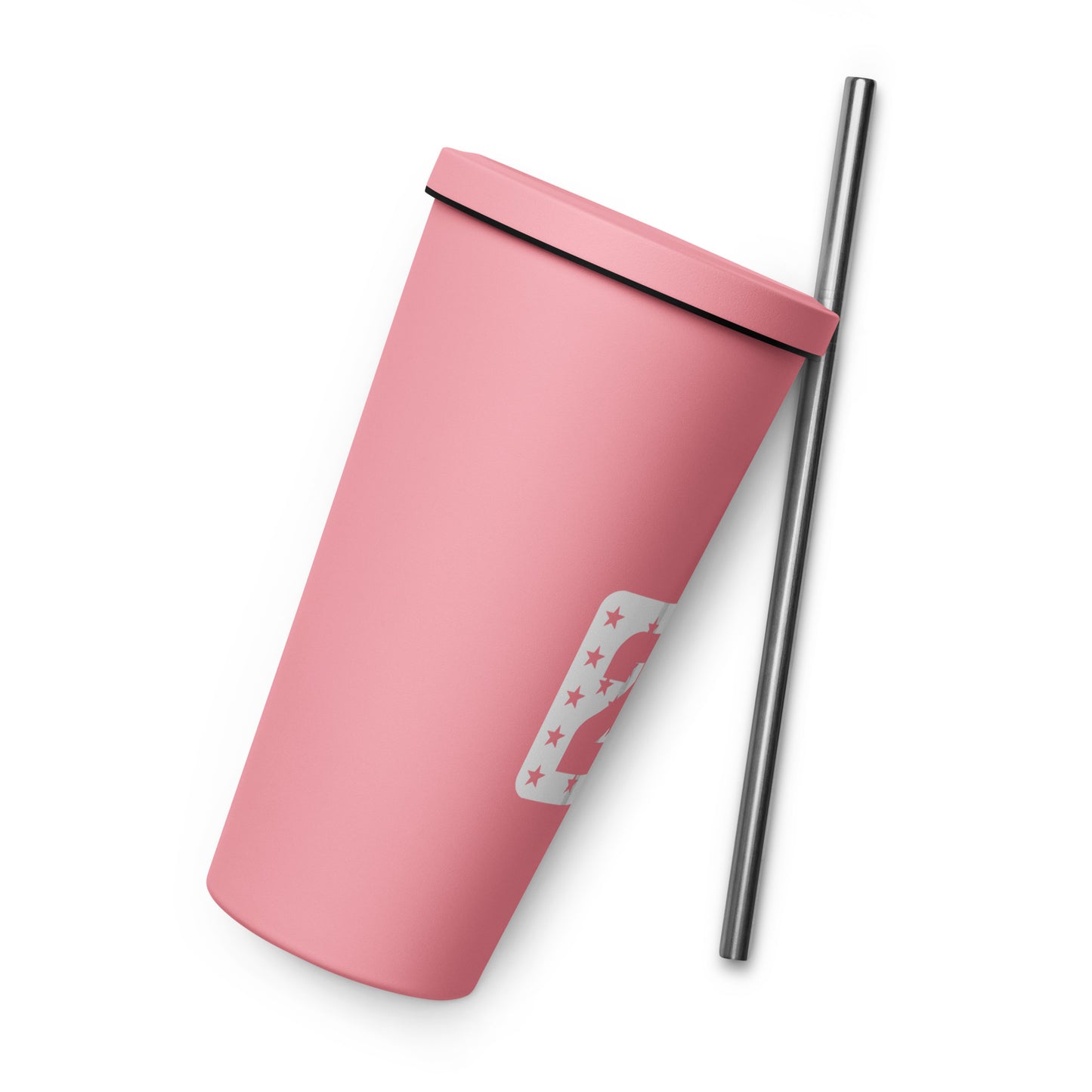 2A Insulated tumbler with a straw