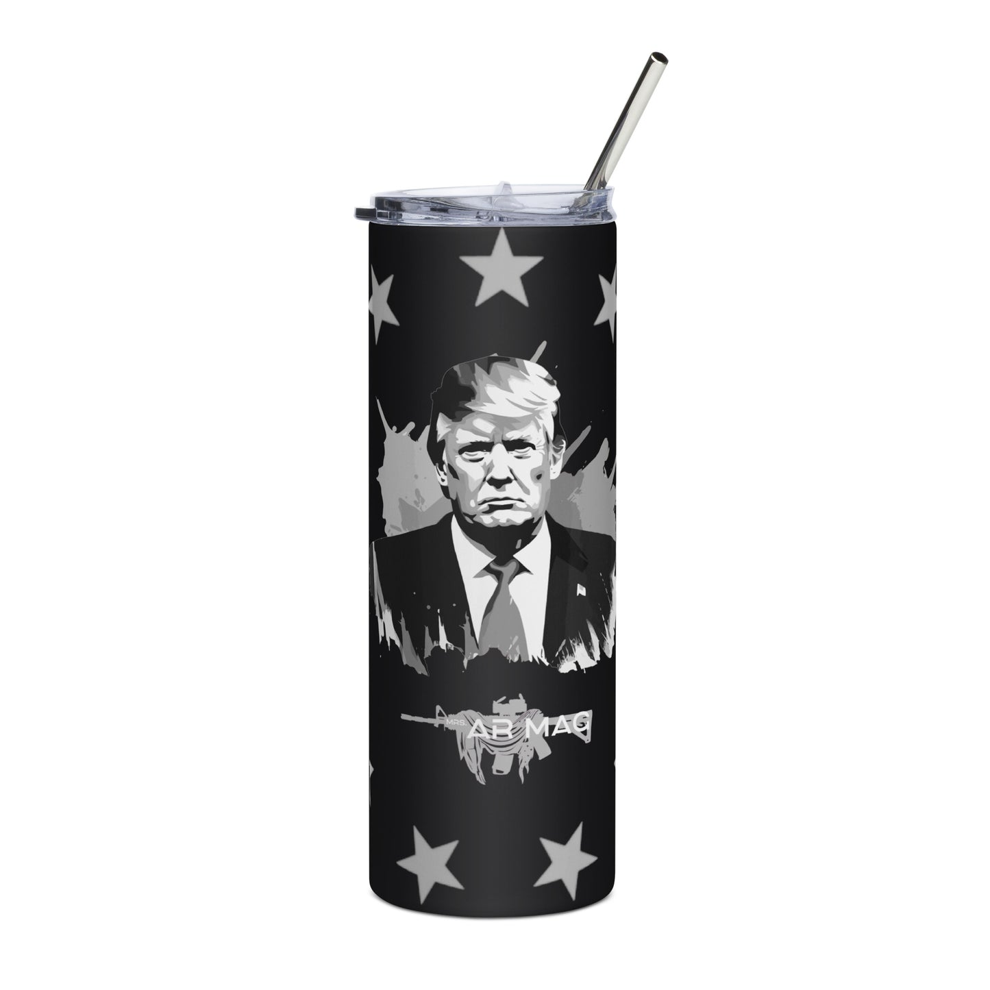 Grey Trump 13 Stars Stainless steel tumbler
