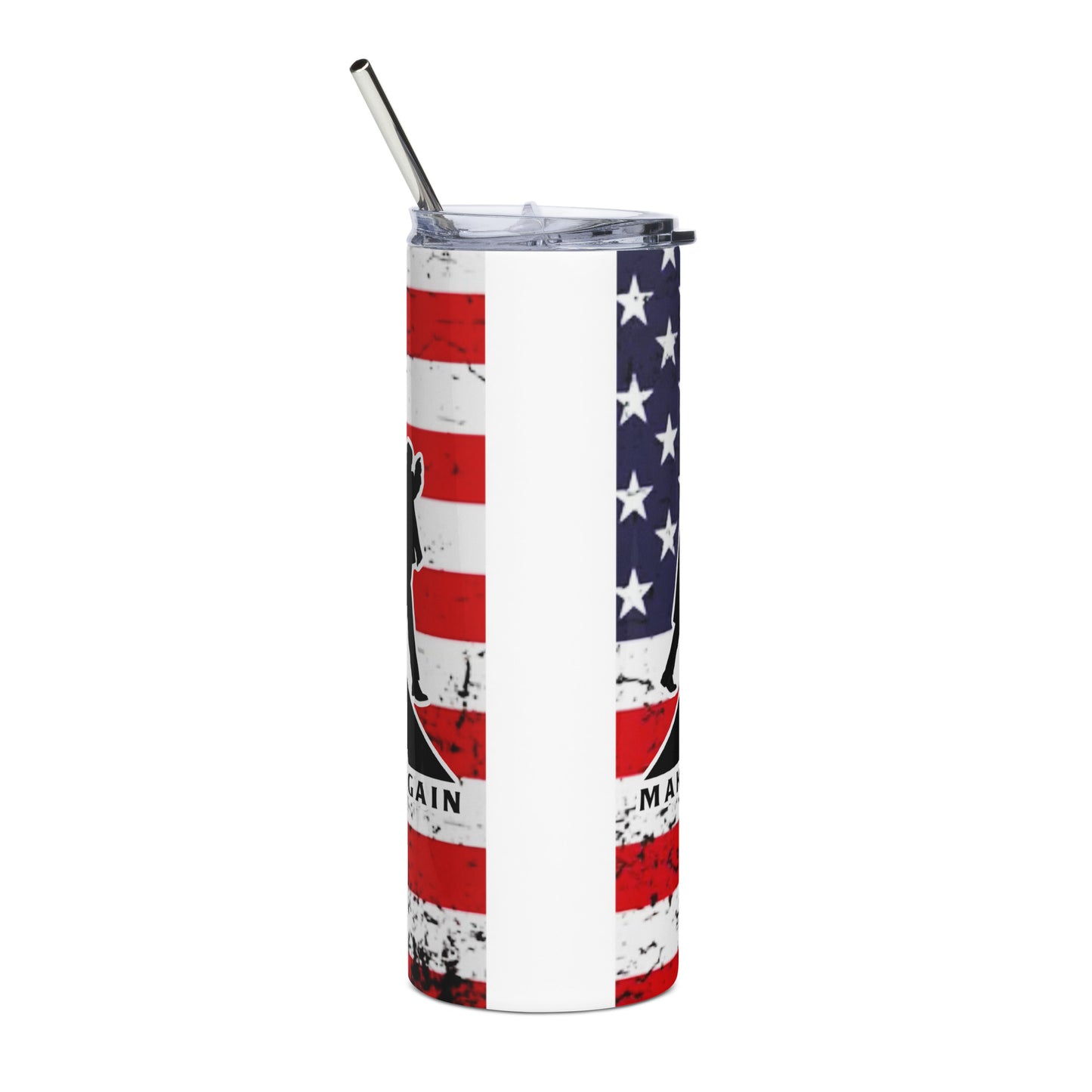 Trump Red White and Blue Abbey Road Stainless steel tumbler