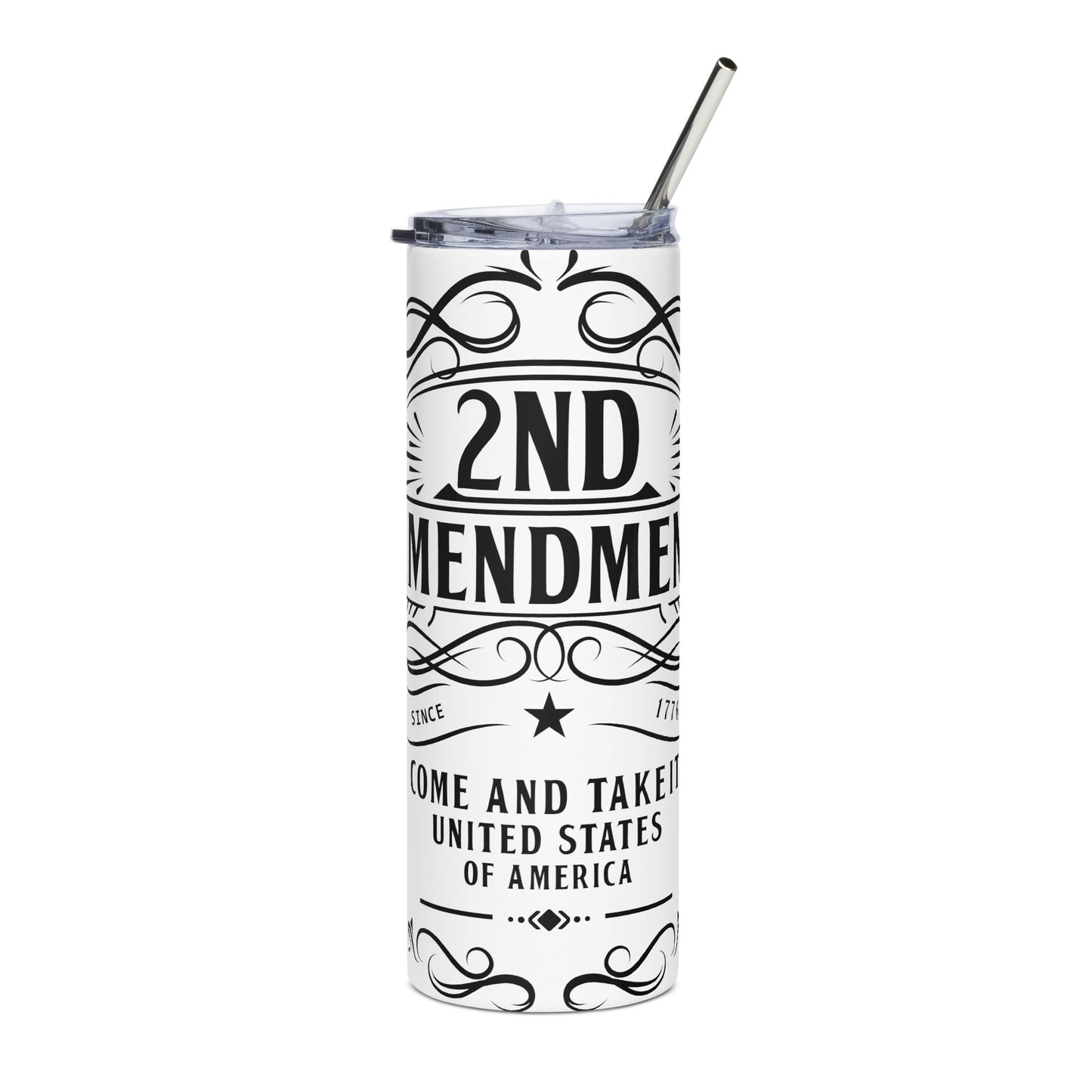 Black 2A Stainless steel tumbler