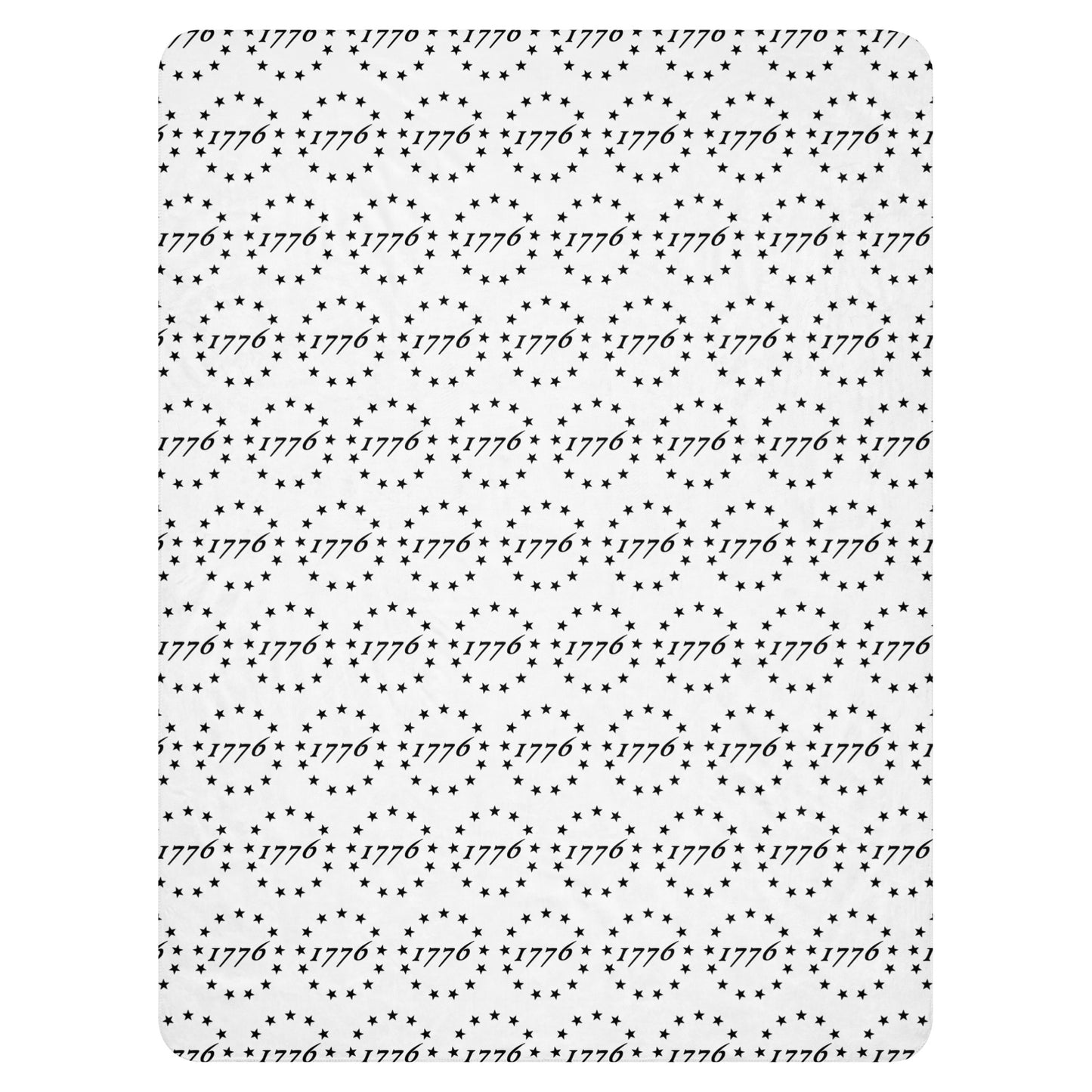 1776 Print Sherpa blanket
