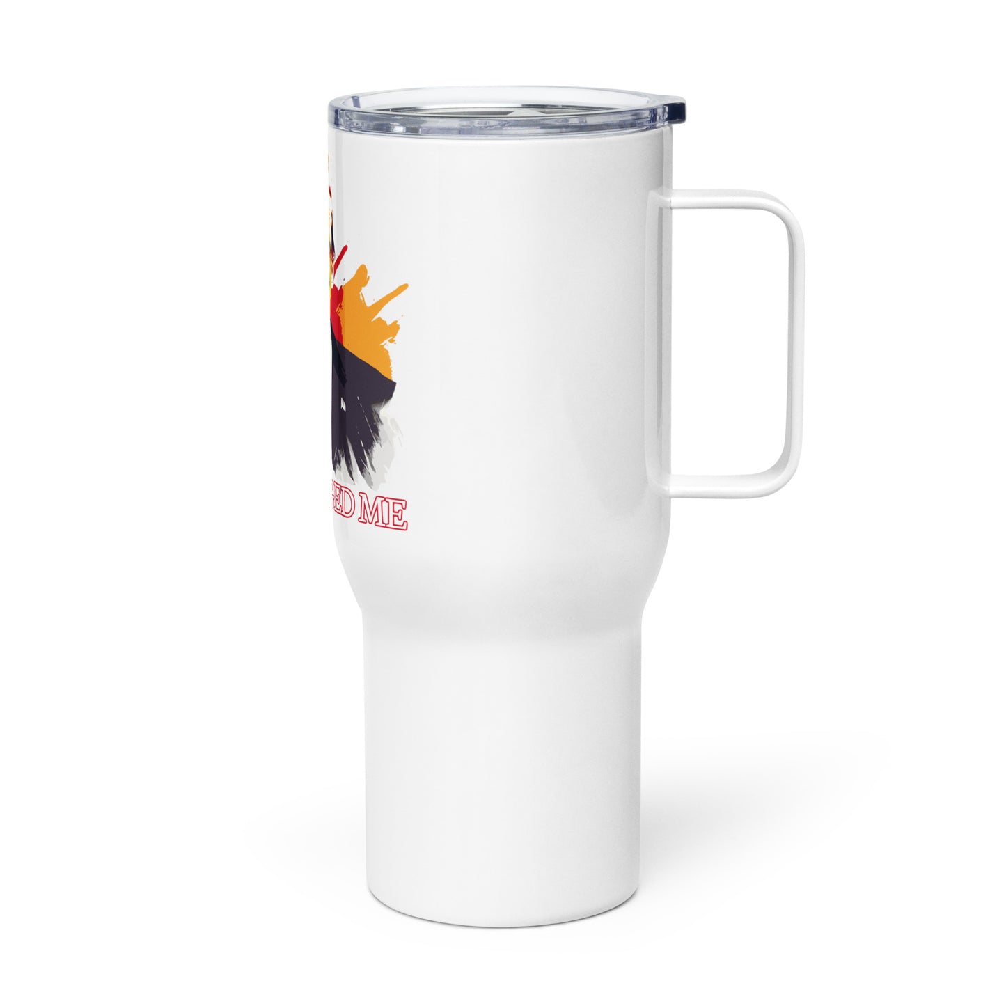 Trump “They Gagged Me” Travel mug with a handle
