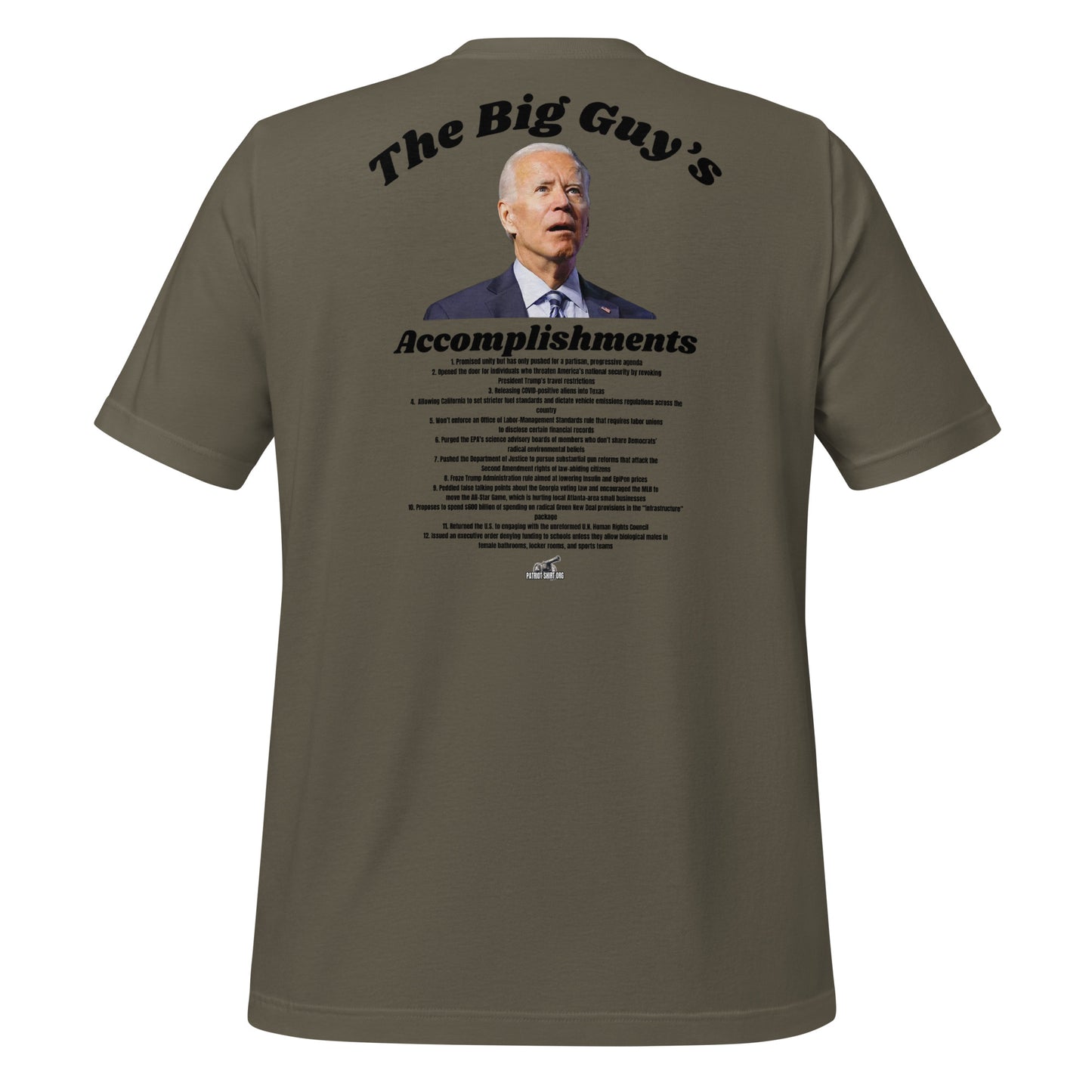 The Big Guy’s Accomplishments Mens t-shirt