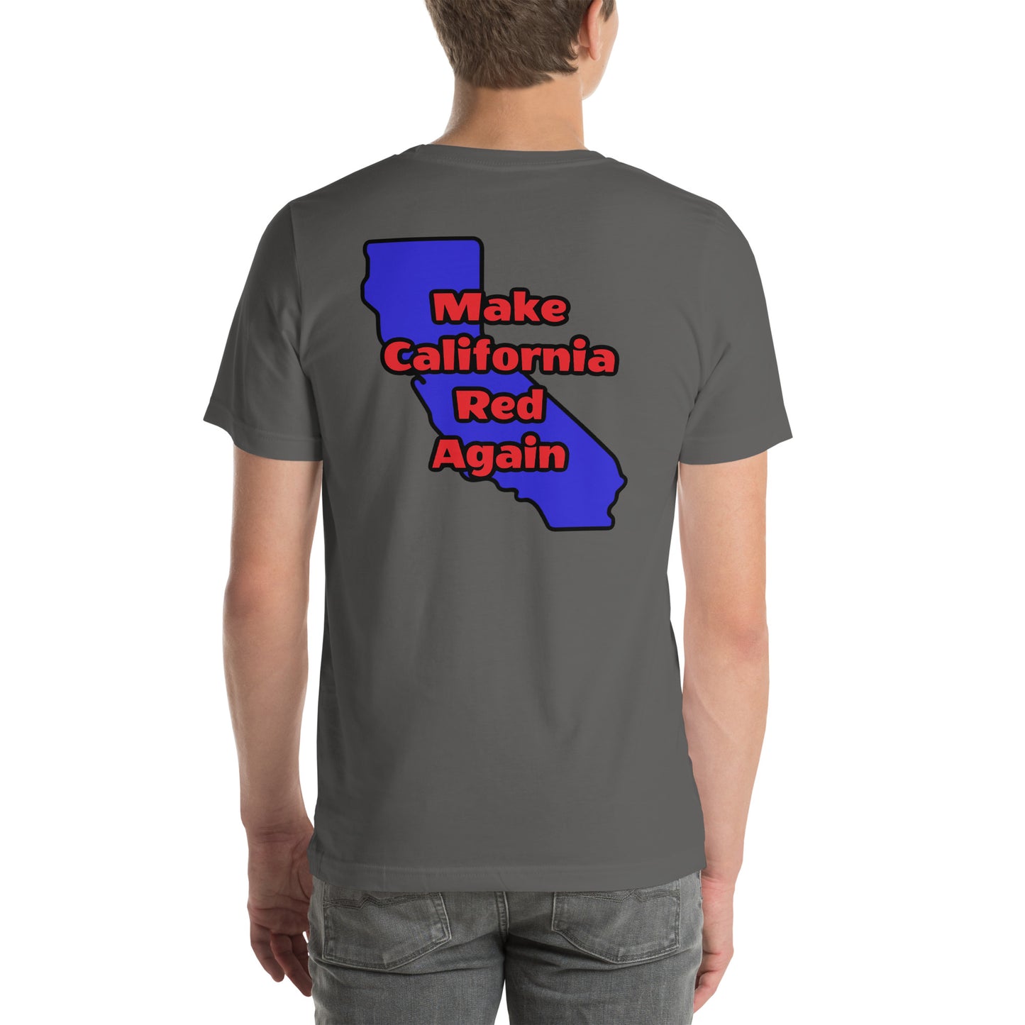 Make CA Red Mens t-shirt