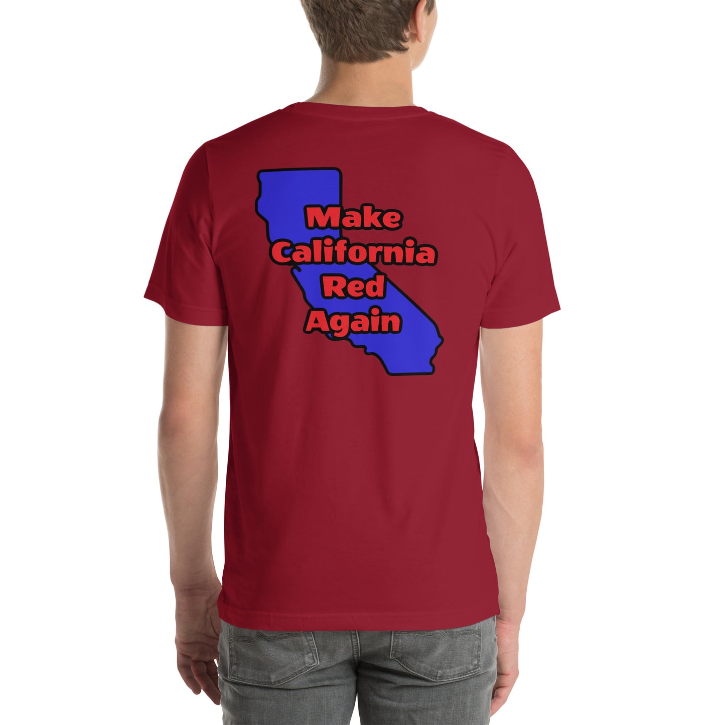 Make CA Red Mens t-shirt