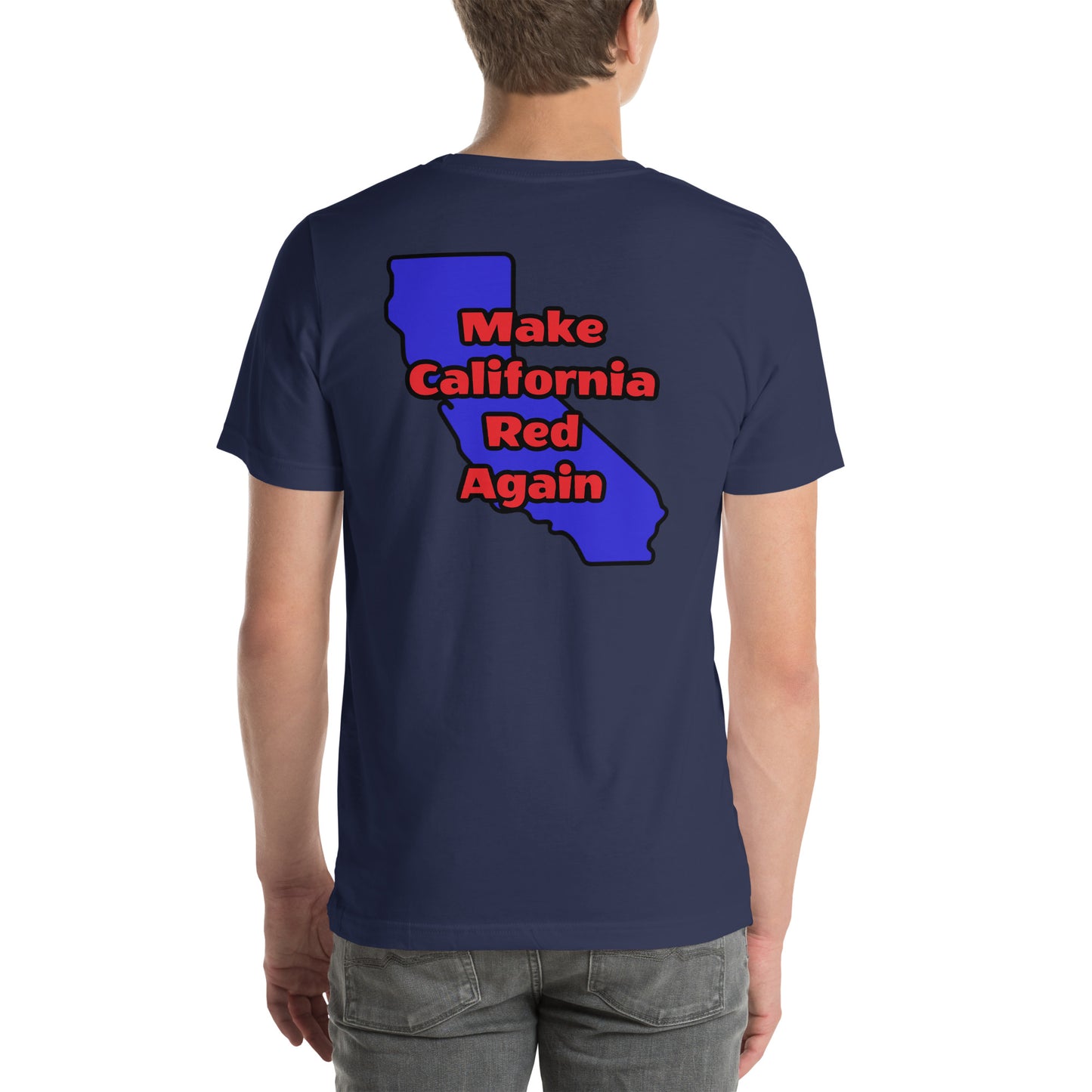Make CA Red Mens t-shirt