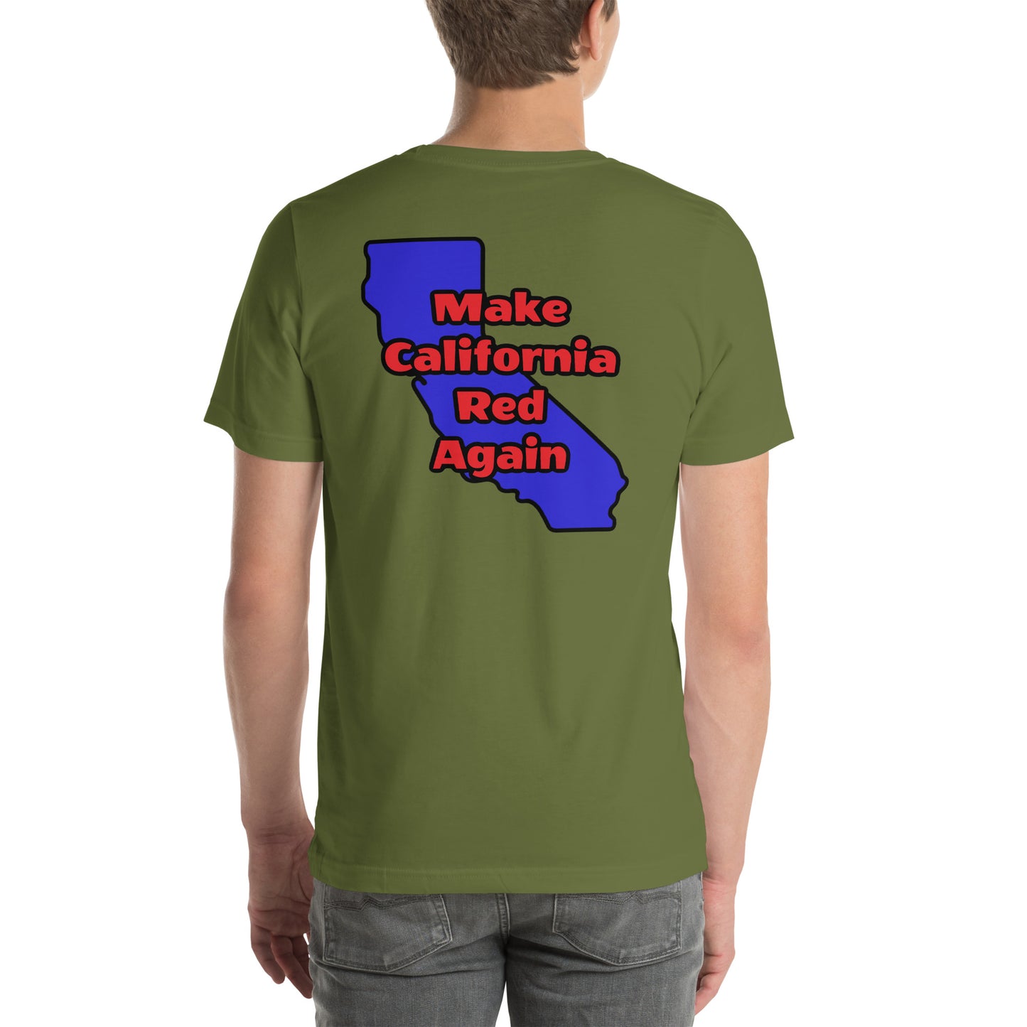 Make CA Red Mens t-shirt