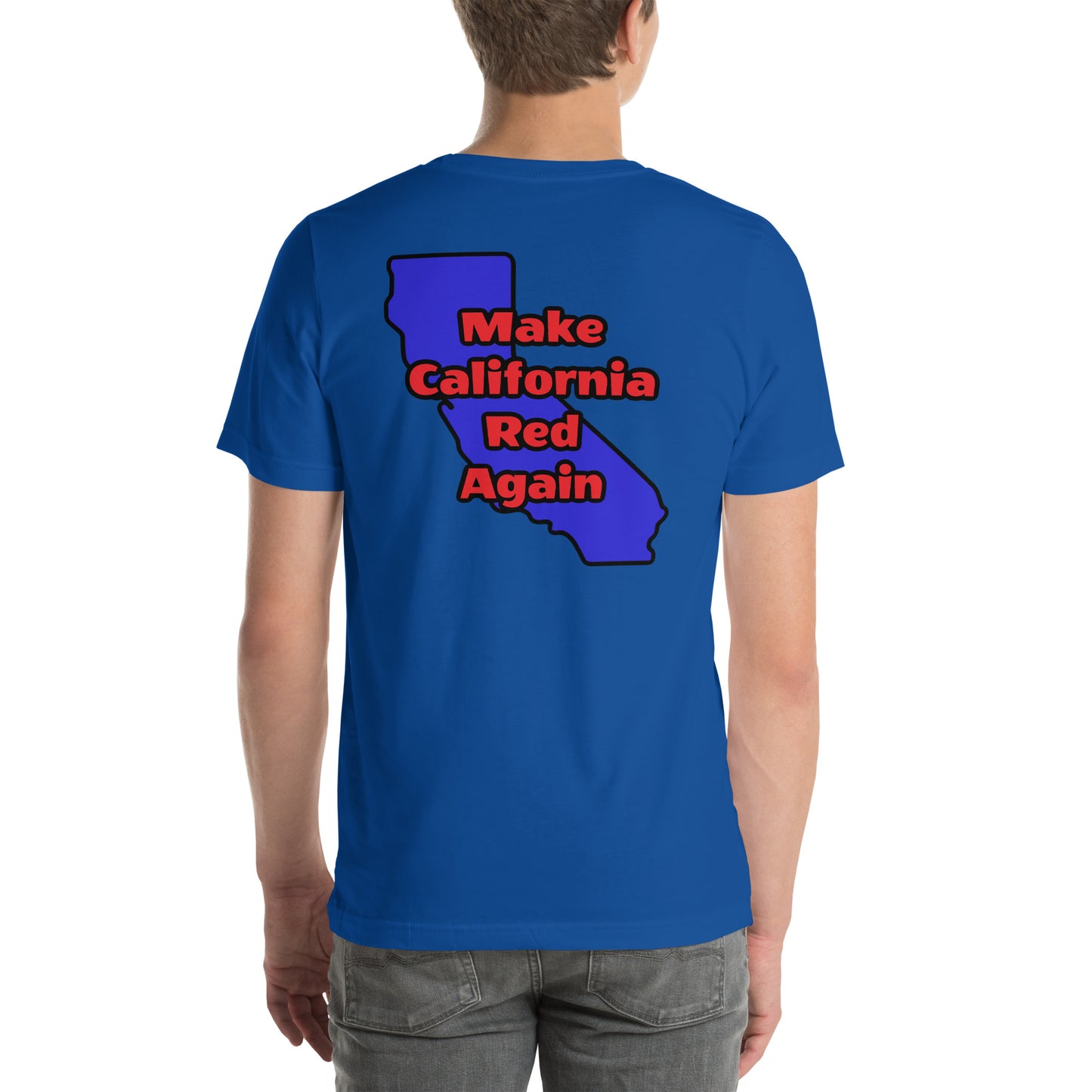 Make CA Red Mens t-shirt