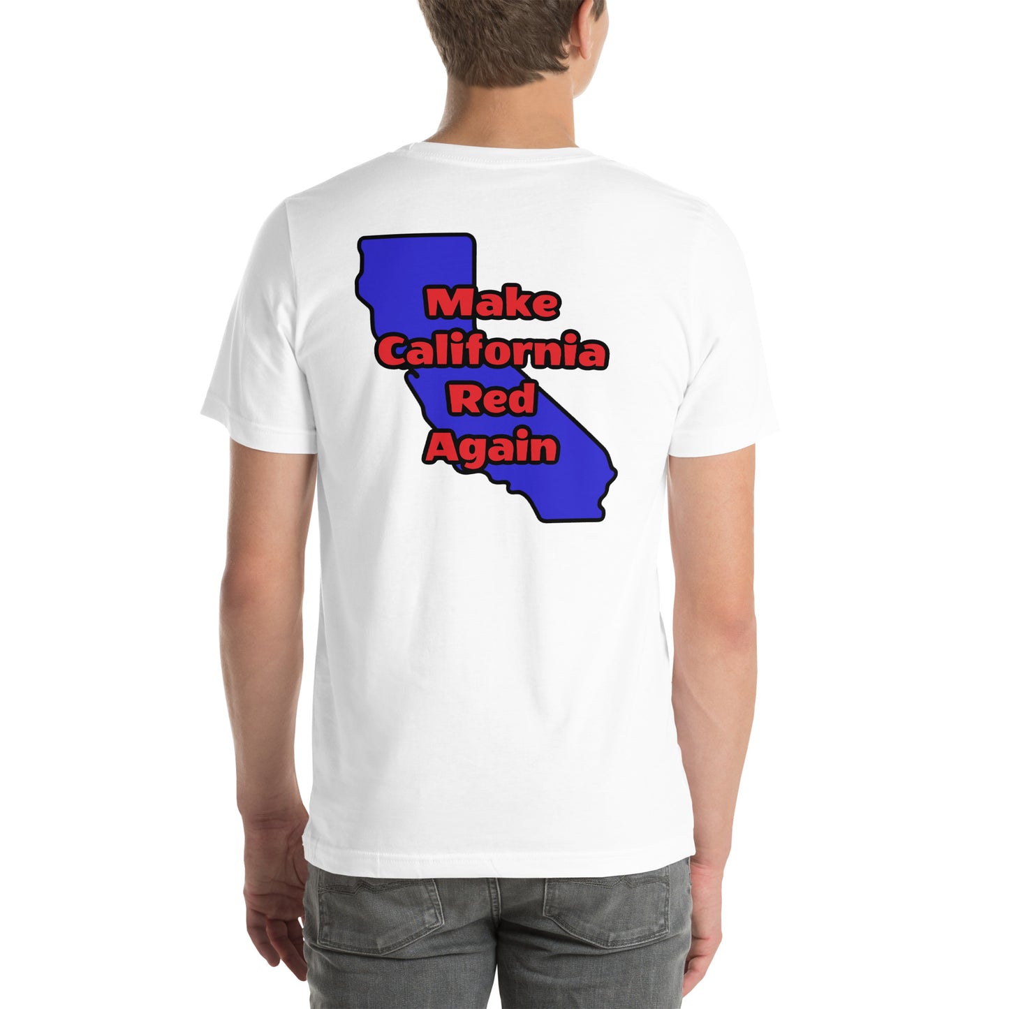 Make CA Red Mens t-shirt