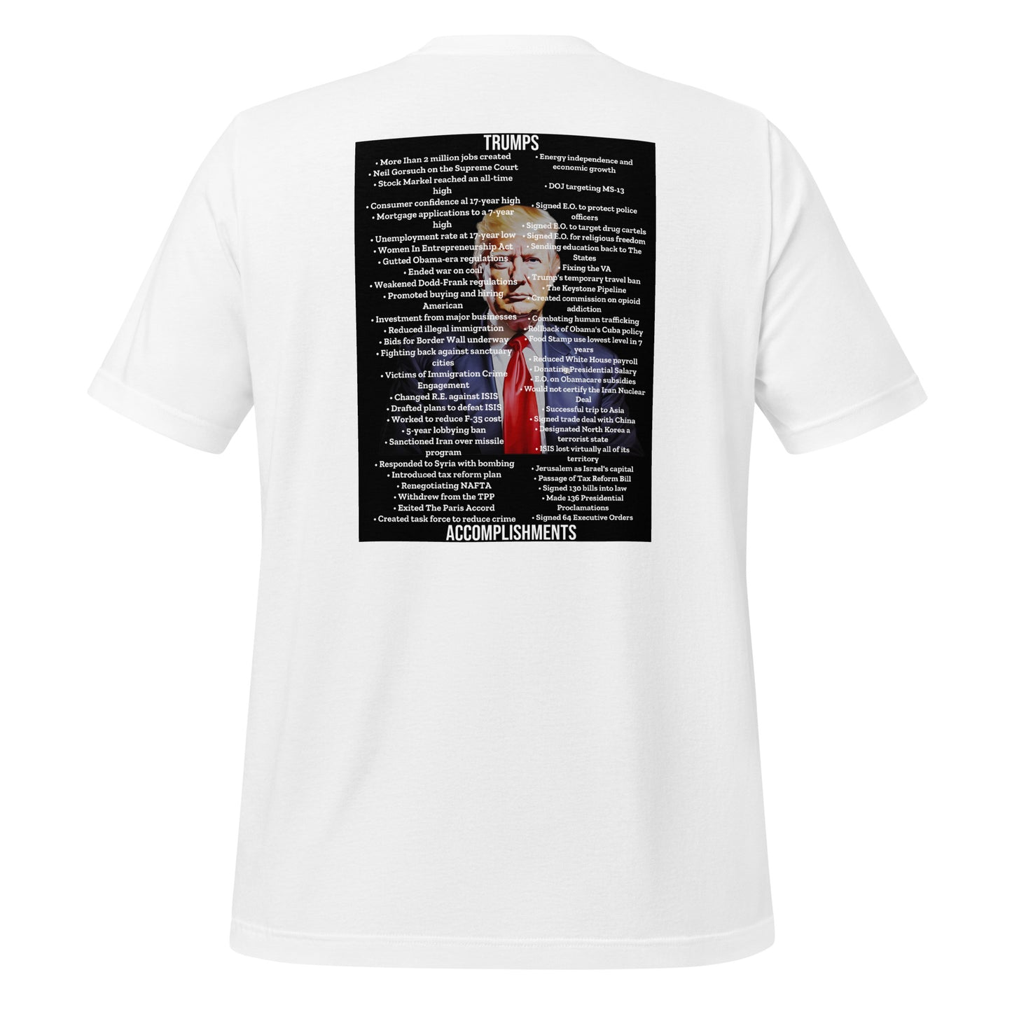 Trumps Accomplishments Mens t-shirt