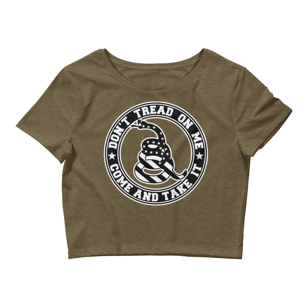Don’t Tread on Me Women’s Crop Tee