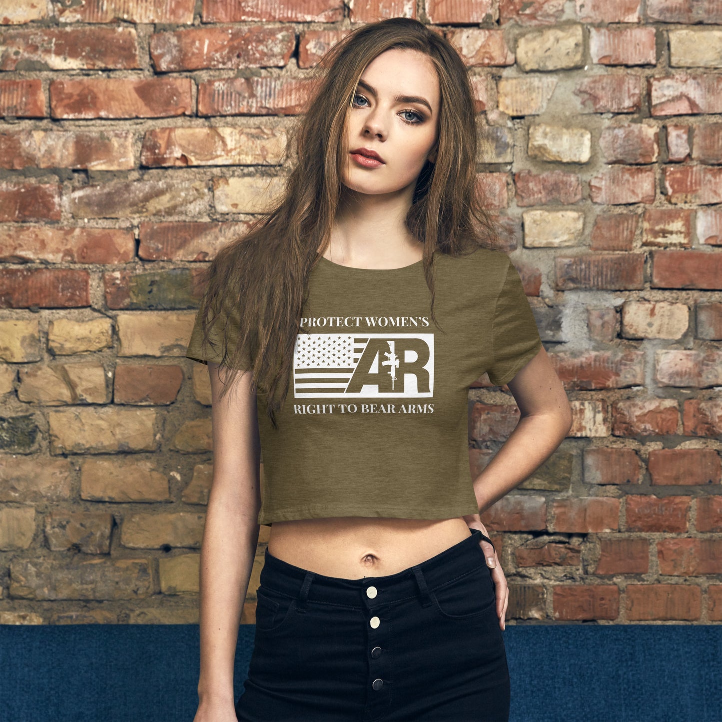 Women’s Right to Bear Arms Women’s Crop Tee