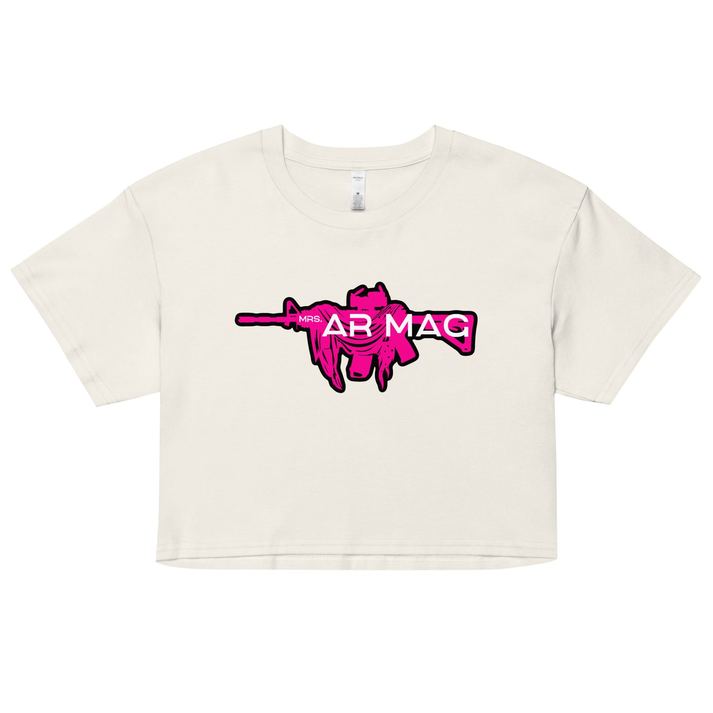 Pink Mrs. AR Mag Armalite Women’s crop top