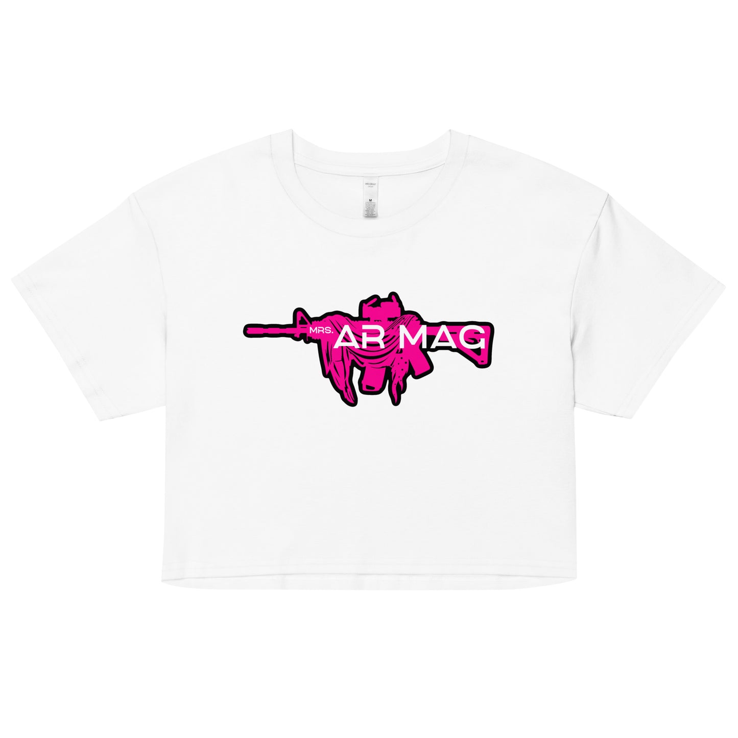 Pink Mrs. AR Mag Armalite Women’s crop top