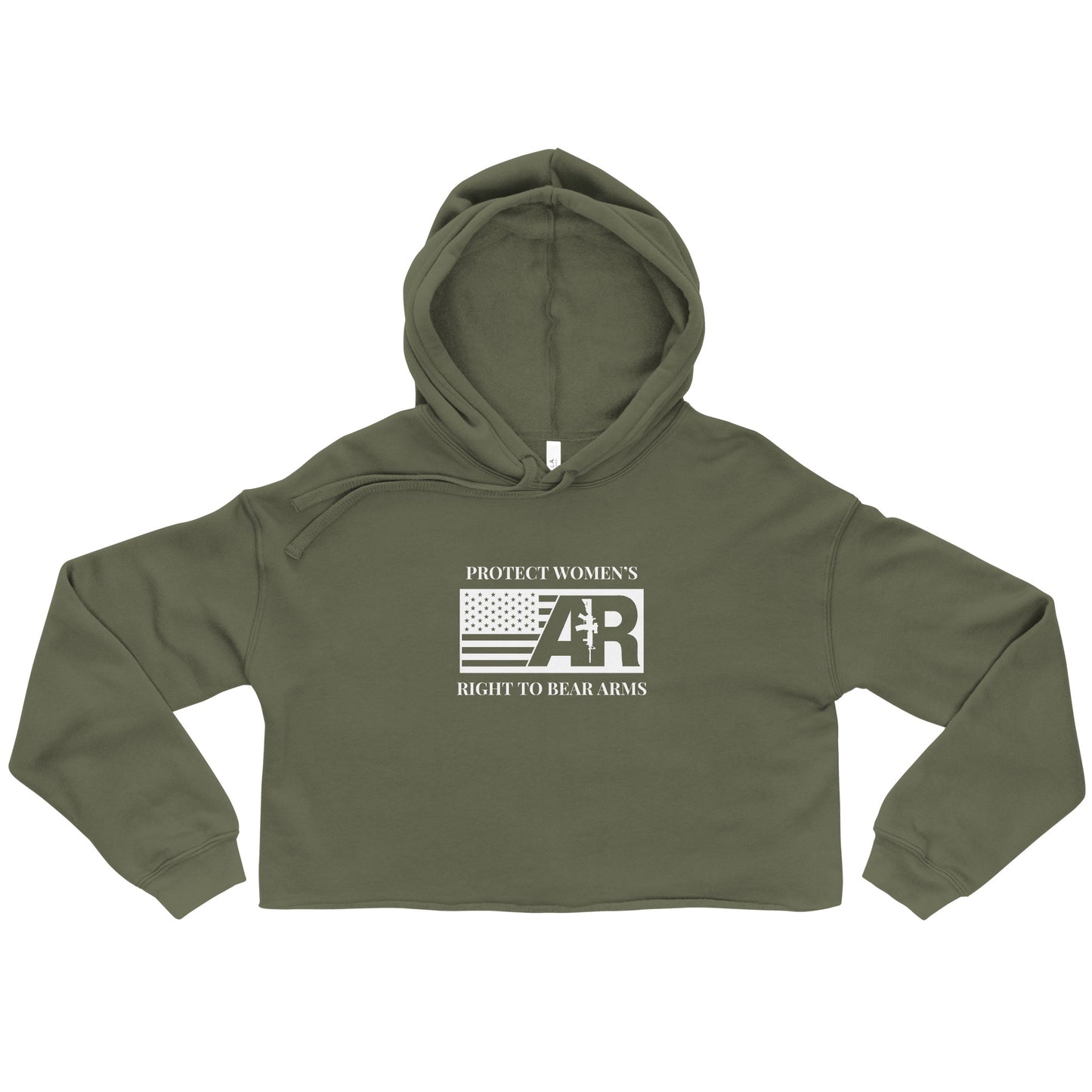 Protect Women’s Right to Bear Arms Crop Hoodie