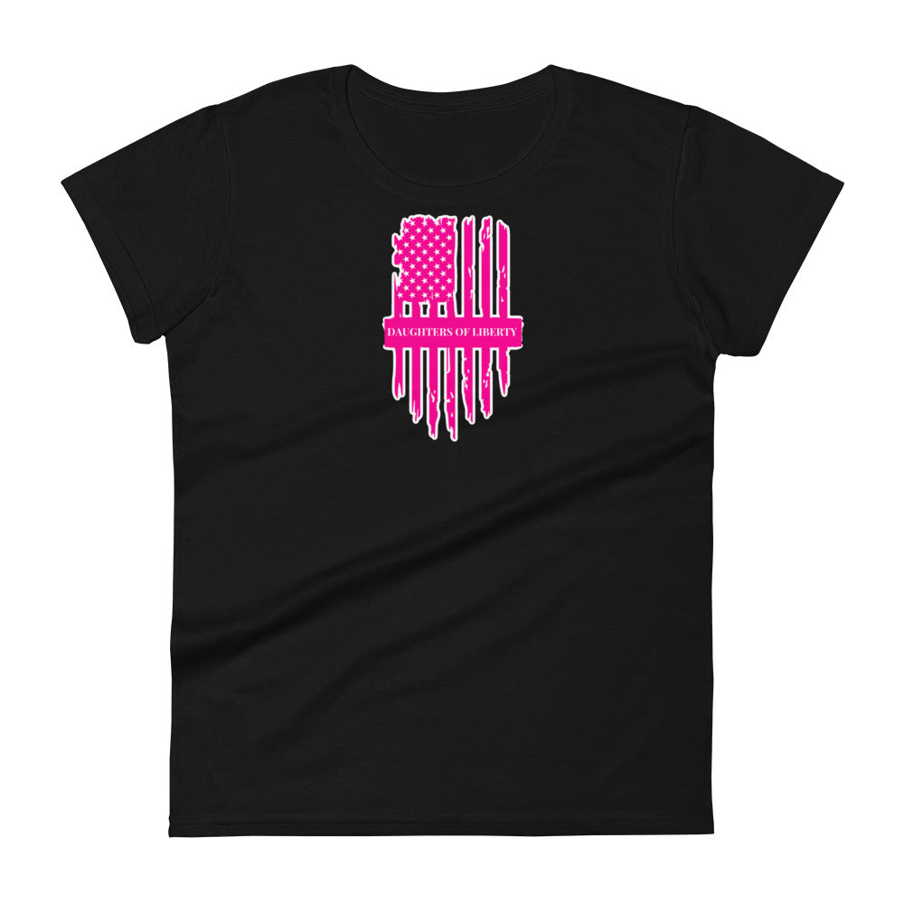 Pink Daughters of Liberty Women's short sleeve t-shirt
