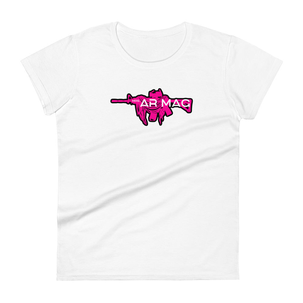 Pink Mrs. AR Mag Armalite Women's short sleeve t-shirt