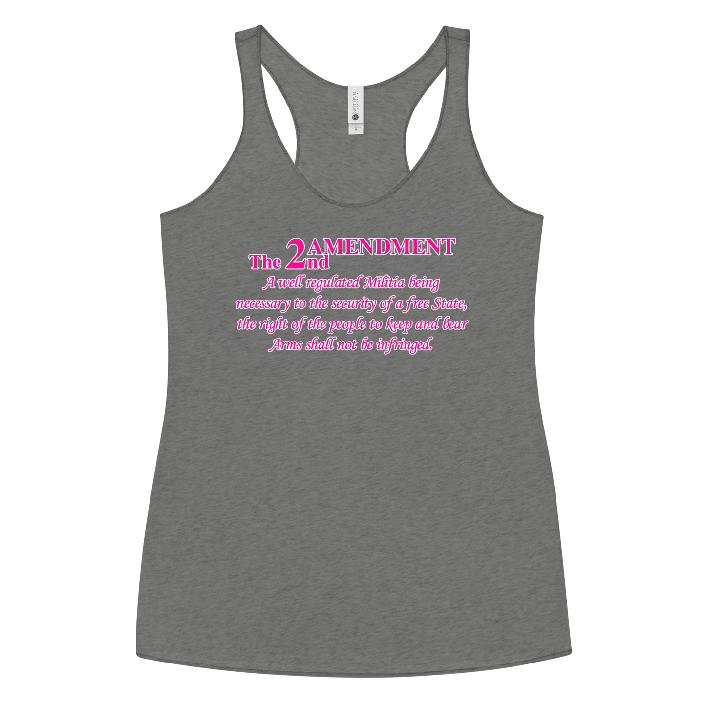 Pink 2nd Amendment Women's Racerback Tank
