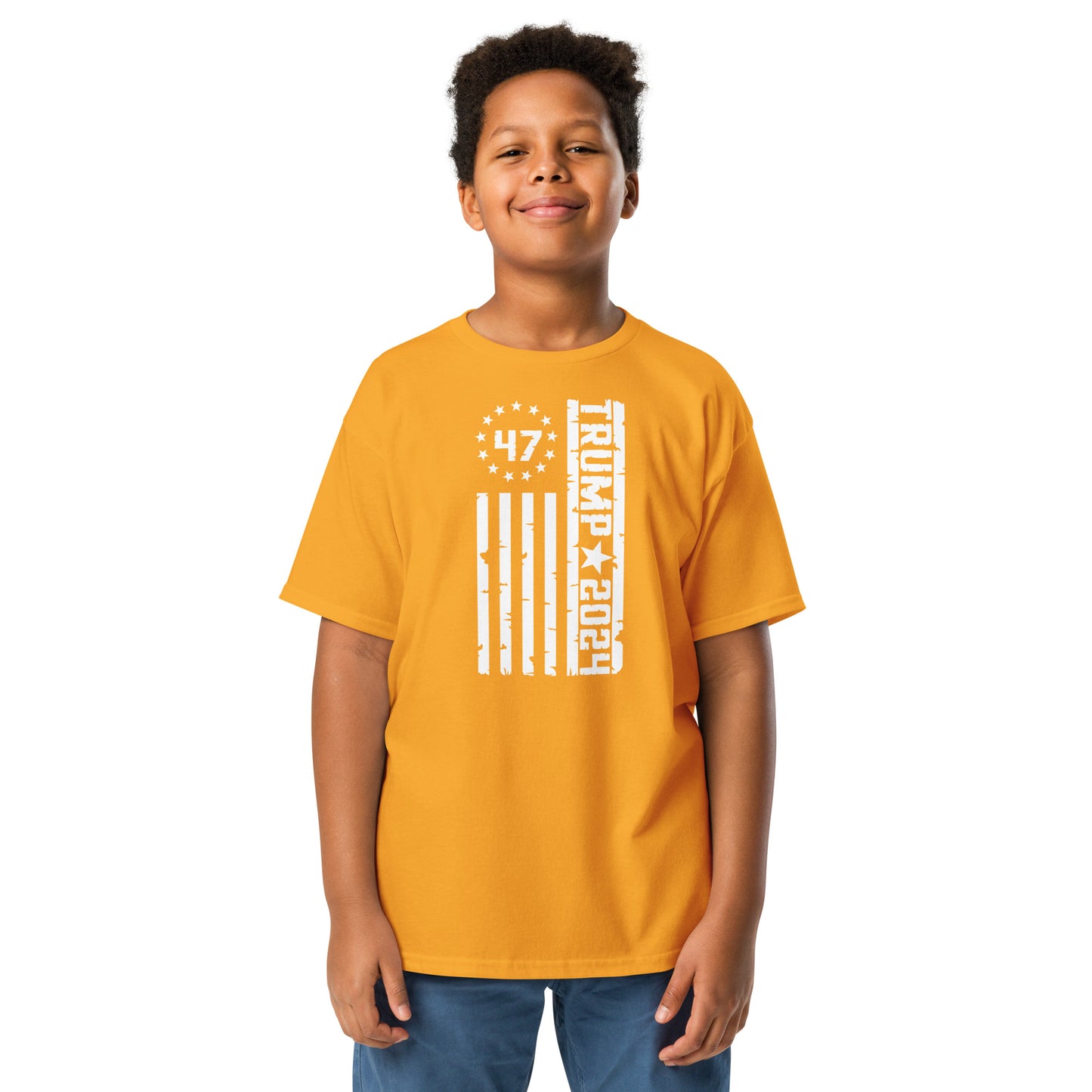 Trump 47 Flag Youth classic tee