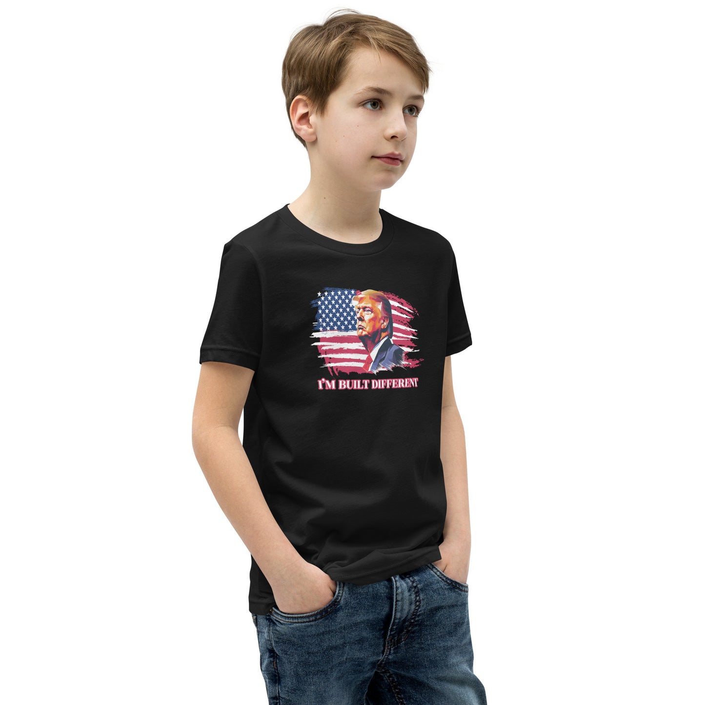 I’m Built Different Trump Youth Short Sleeve T-Shirt