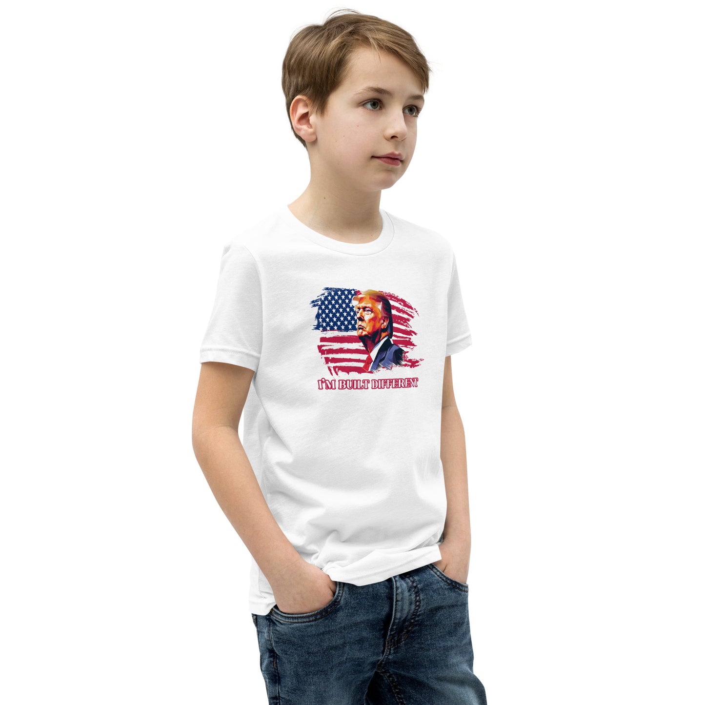 I’m Built Different Trump Youth Short Sleeve T-Shirt