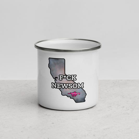 F*ck Newsom Enamel Mug