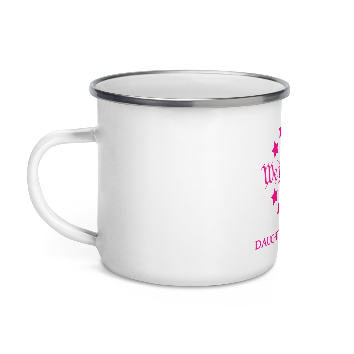 Pink Daughter’s of Liberty 1776 Stars Enamel Mug