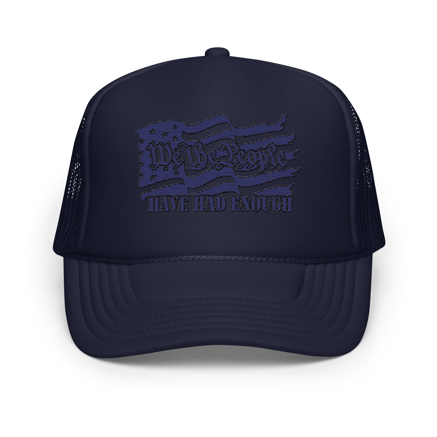 We The People Foam navy trucker hat