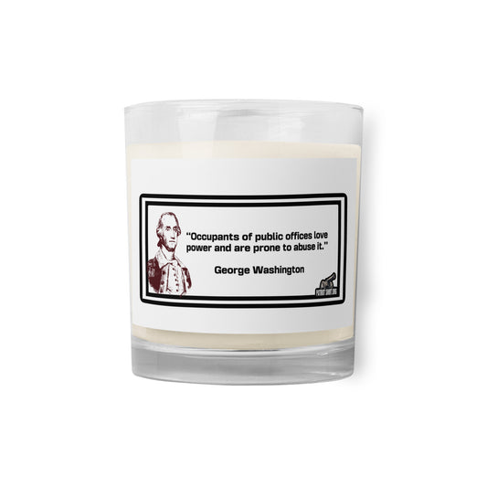 George Washington Glass jar soy wax candle