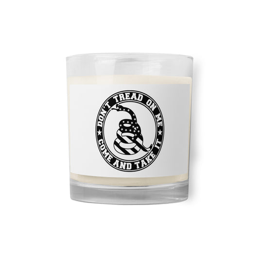 Don’t Tread On Me Glass jar soy wax candle