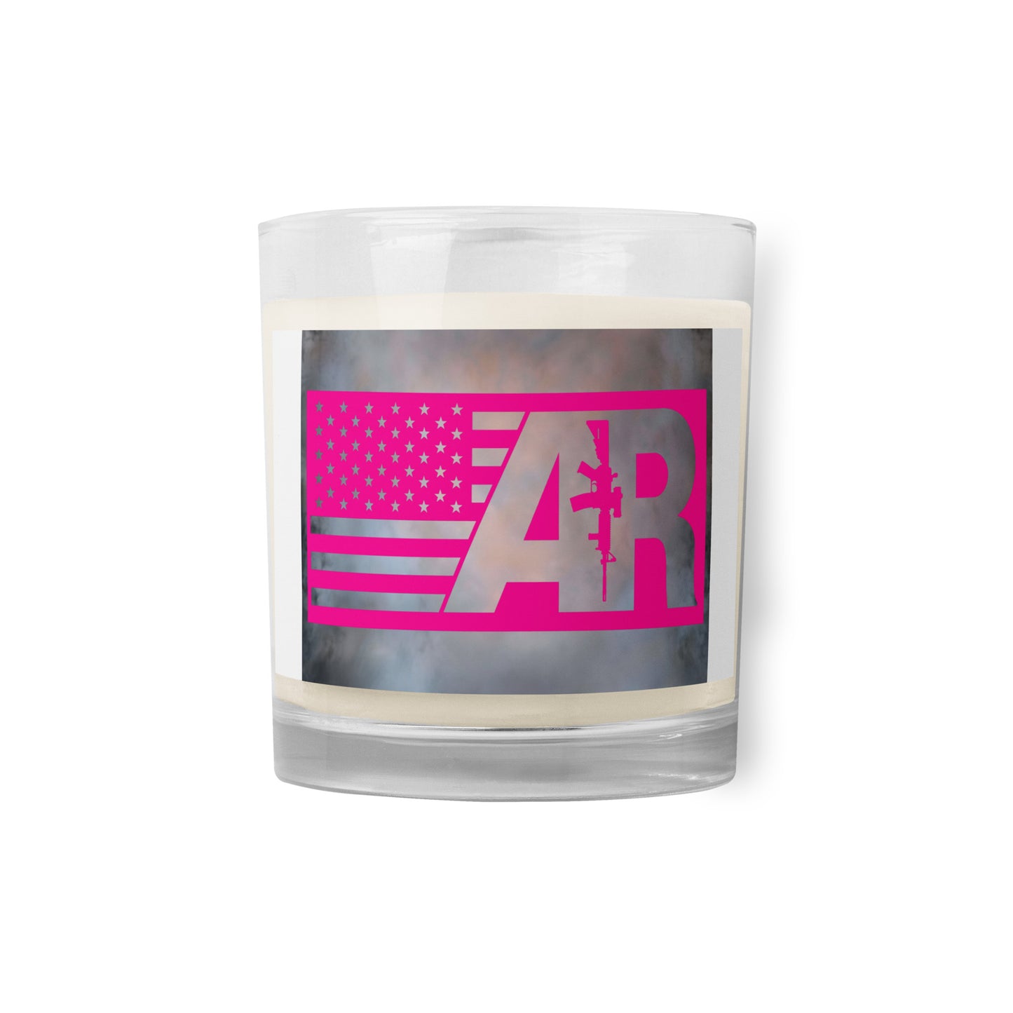Pink AR Flag Glass jar soy wax candle