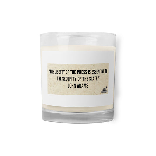 John Adams Glass jar soy wax candle
