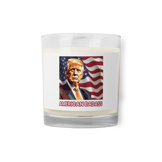 Trump American Badass Glass jar soy wax candle
