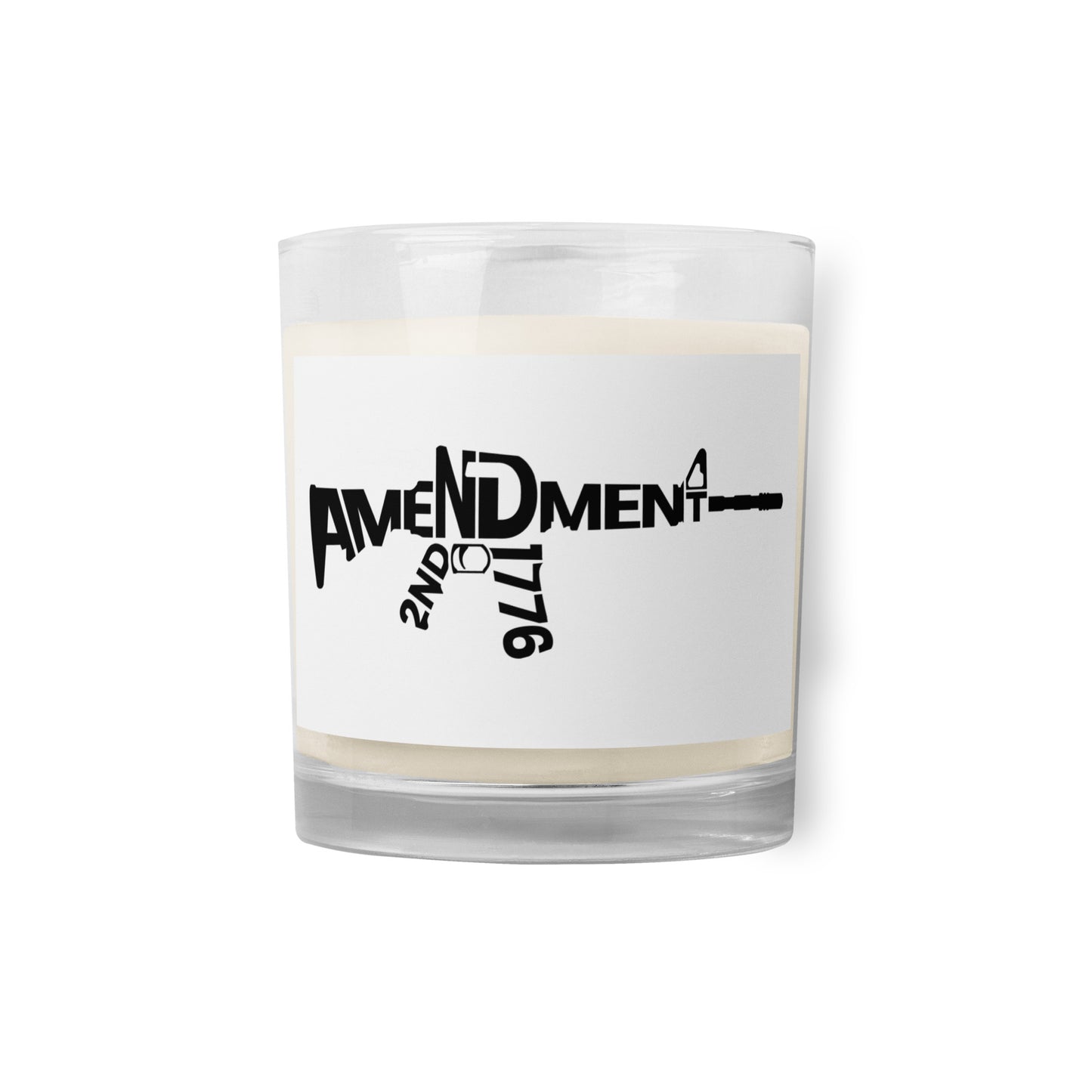 2A 1776 Glass jar soy wax candle
