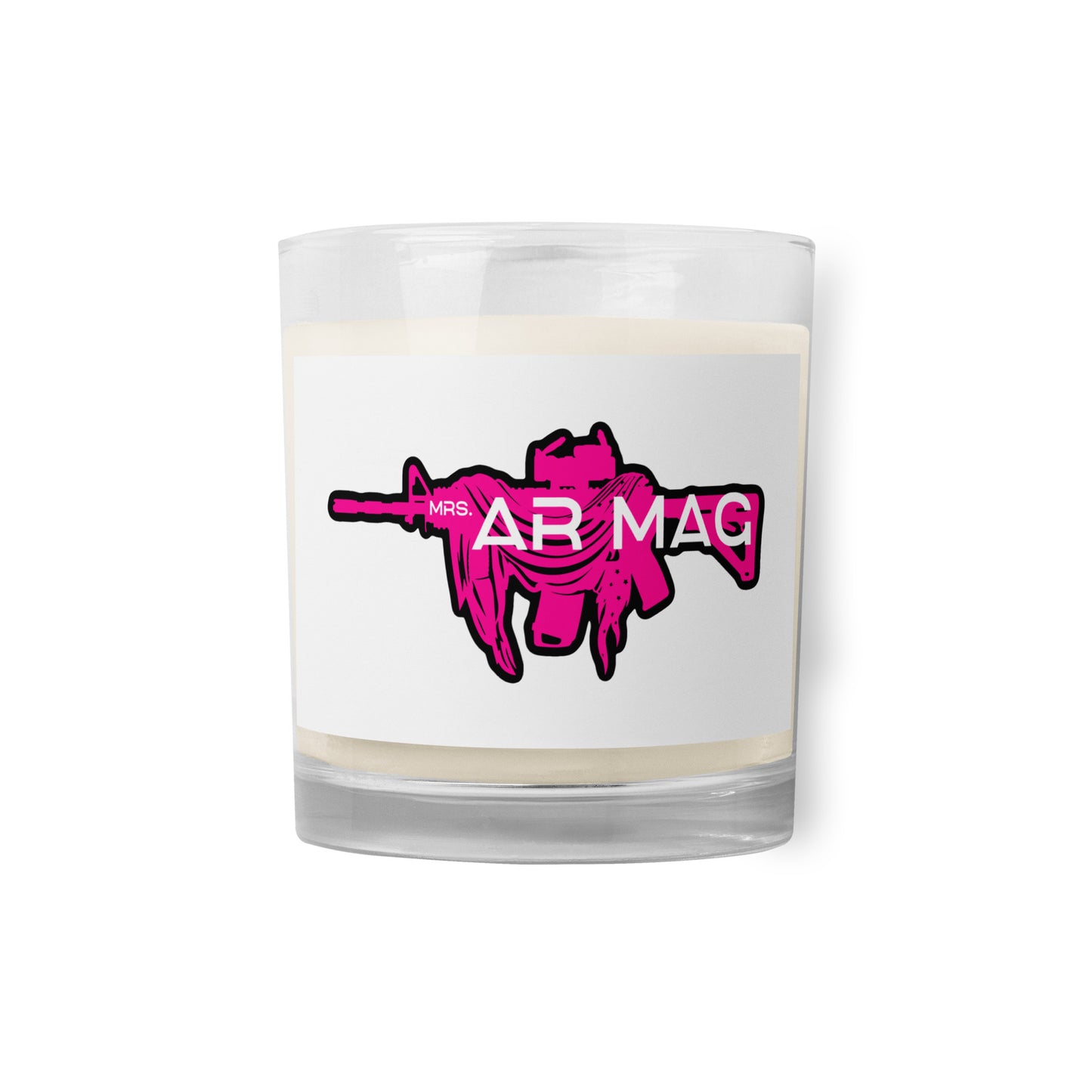 Mrs. AR Mag Glass jar soy wax candle