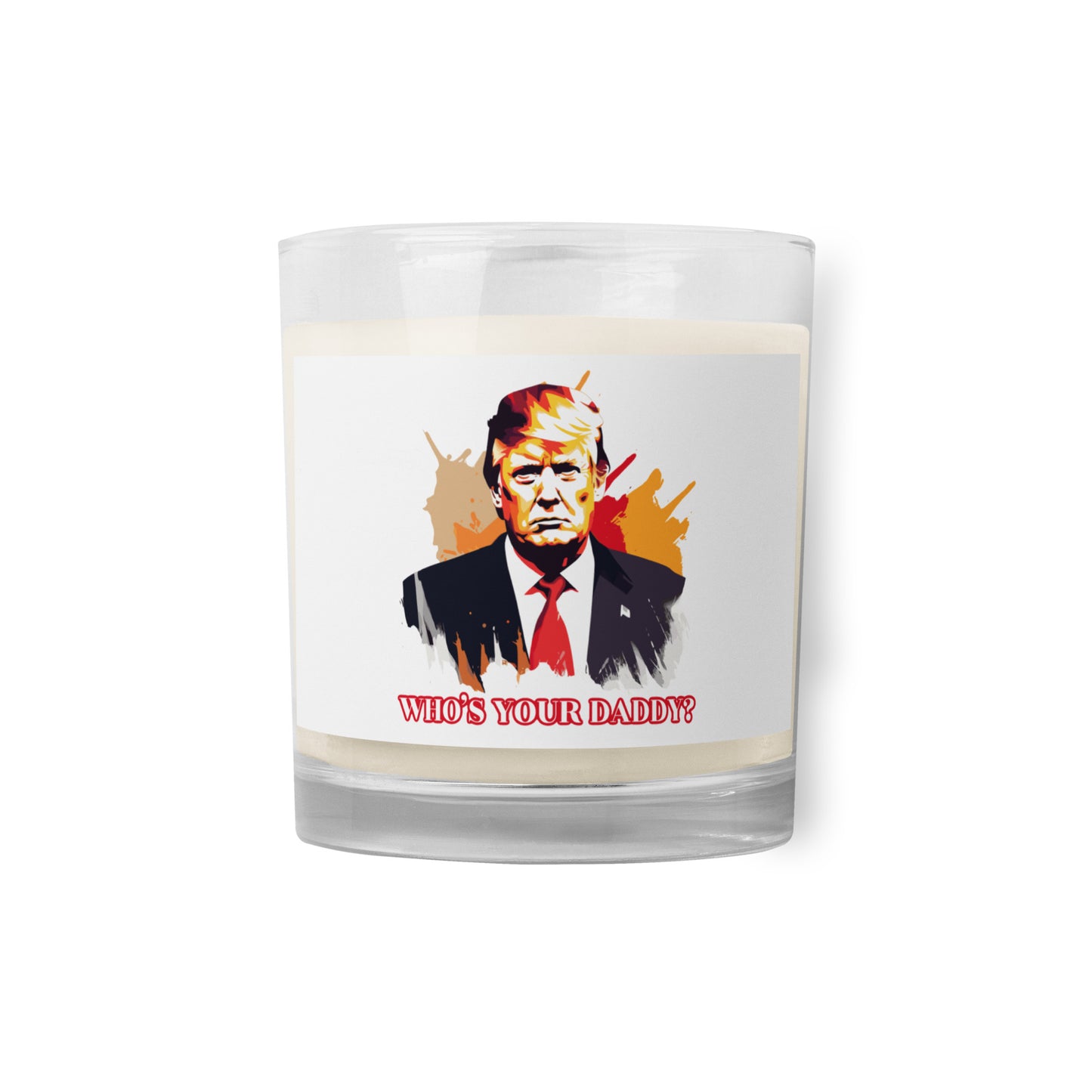 Trump Daddy Glass jar soy wax candle
