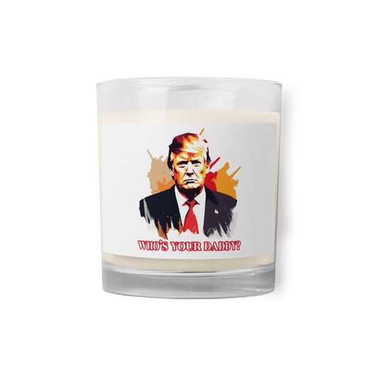 Trump Daddy Glass jar soy wax candle