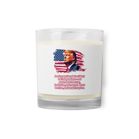 Trump Glass jar soy wax candle