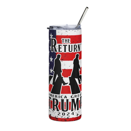 Trump Red White and Blue Abbey Road Stainless steel tumbler