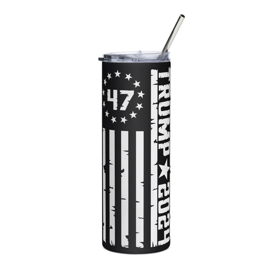 Trump 47 Flag Stainless steel tumbler