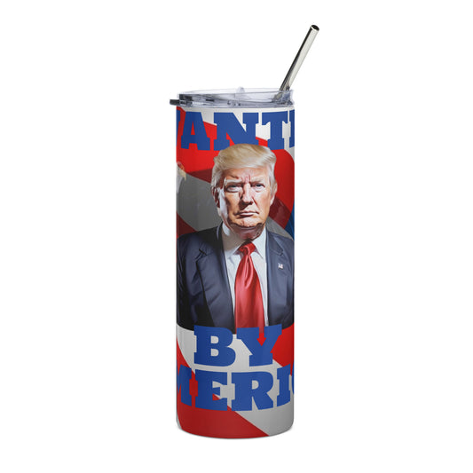 Trump Wanted by America Stainless steel tumbler