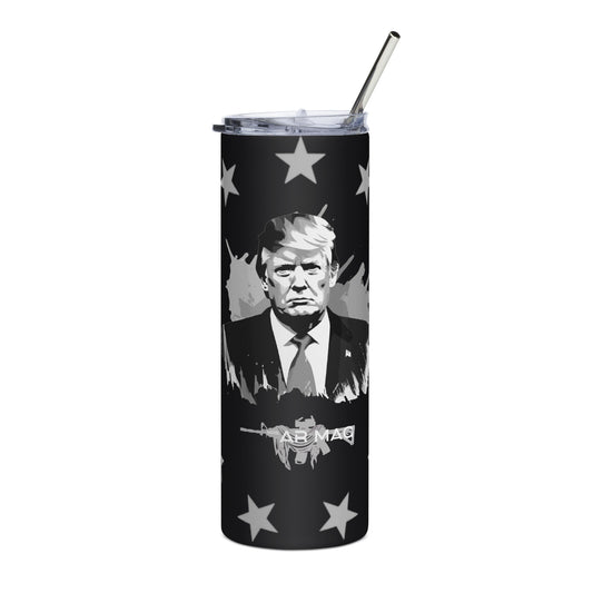 Grey Trump 13 Stars Stainless steel tumbler
