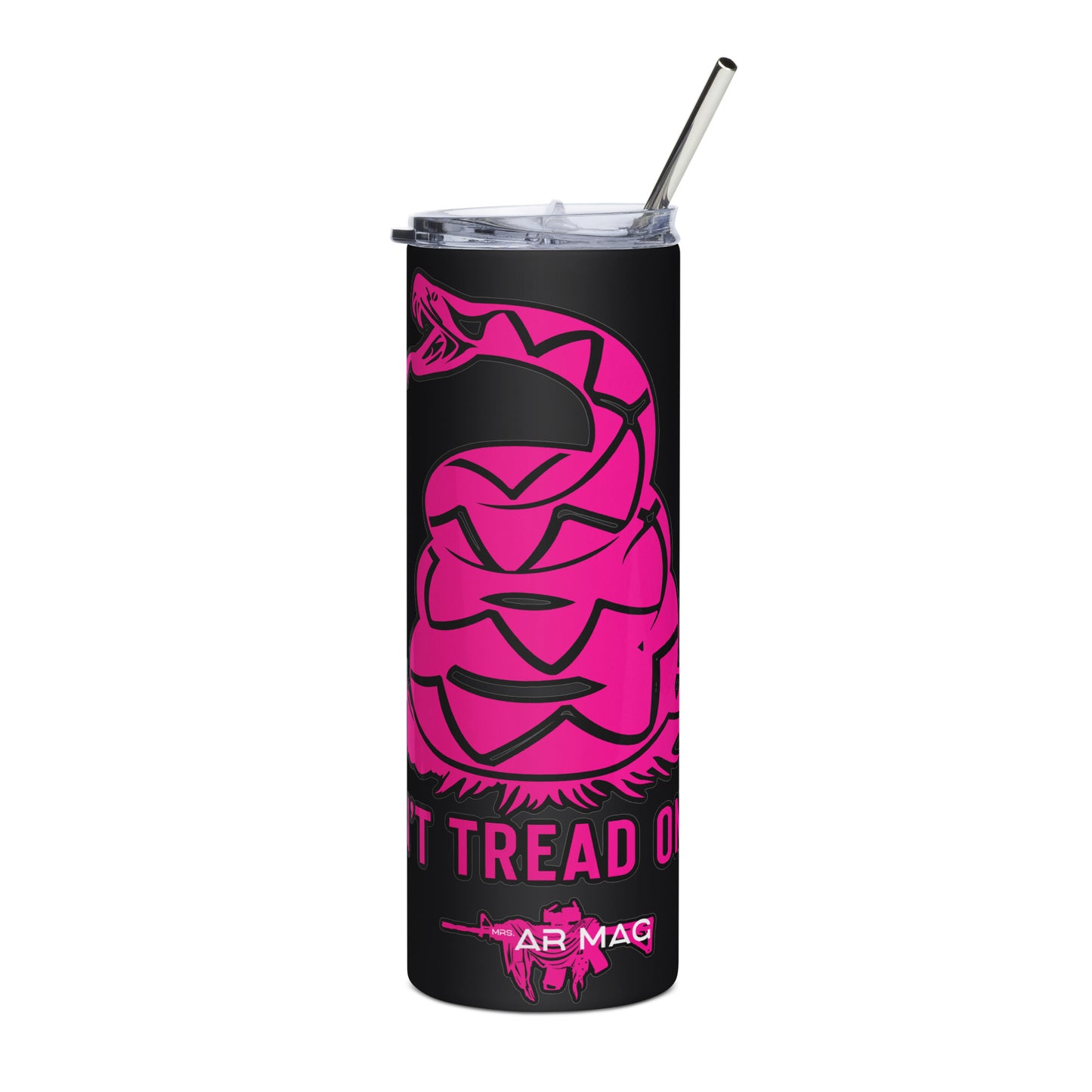 Pink Don’t Tread On Me Stainless steel tumbler