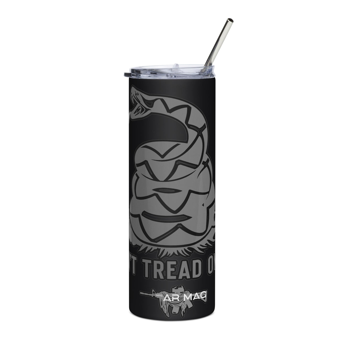 Grey Don’t Tread On Me Stainless steel tumbler