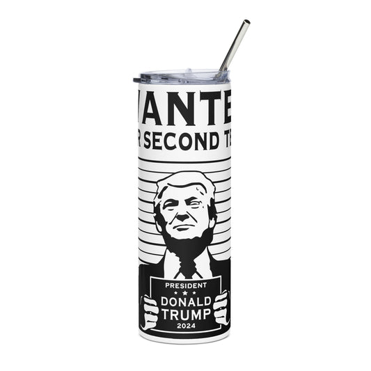 Trump Wanted Stainless steel tumbler