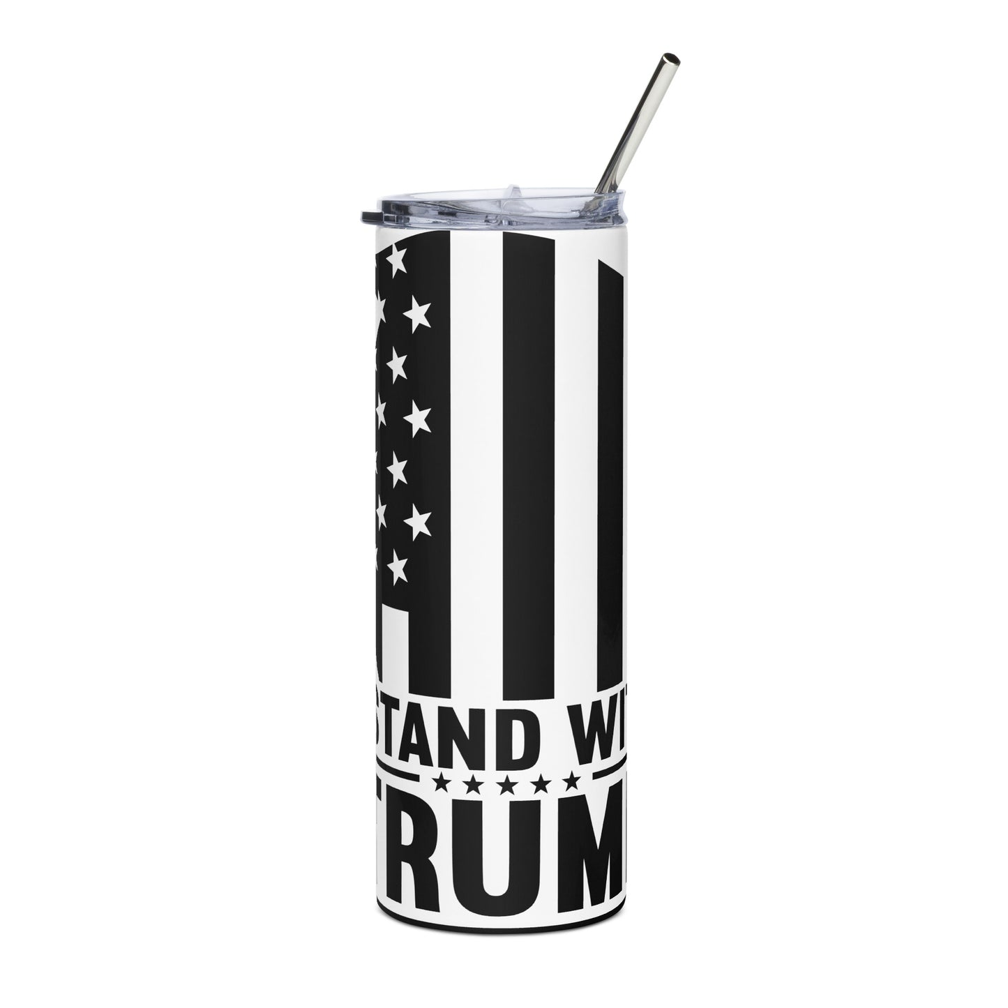 I Stand With Trump Stainless steel tumbler