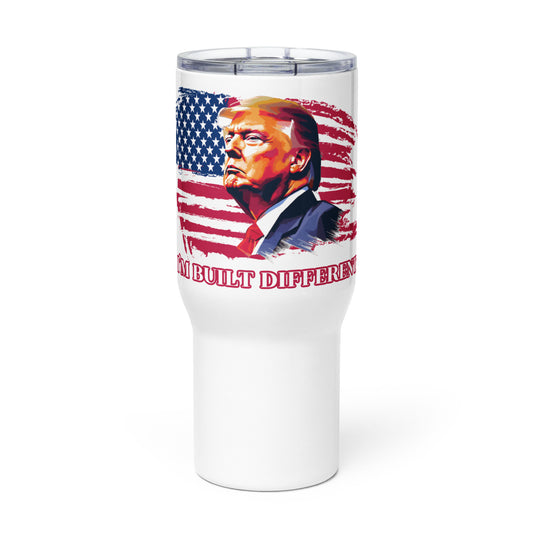 Trump “I’m Built Different” Travel mug with a handle