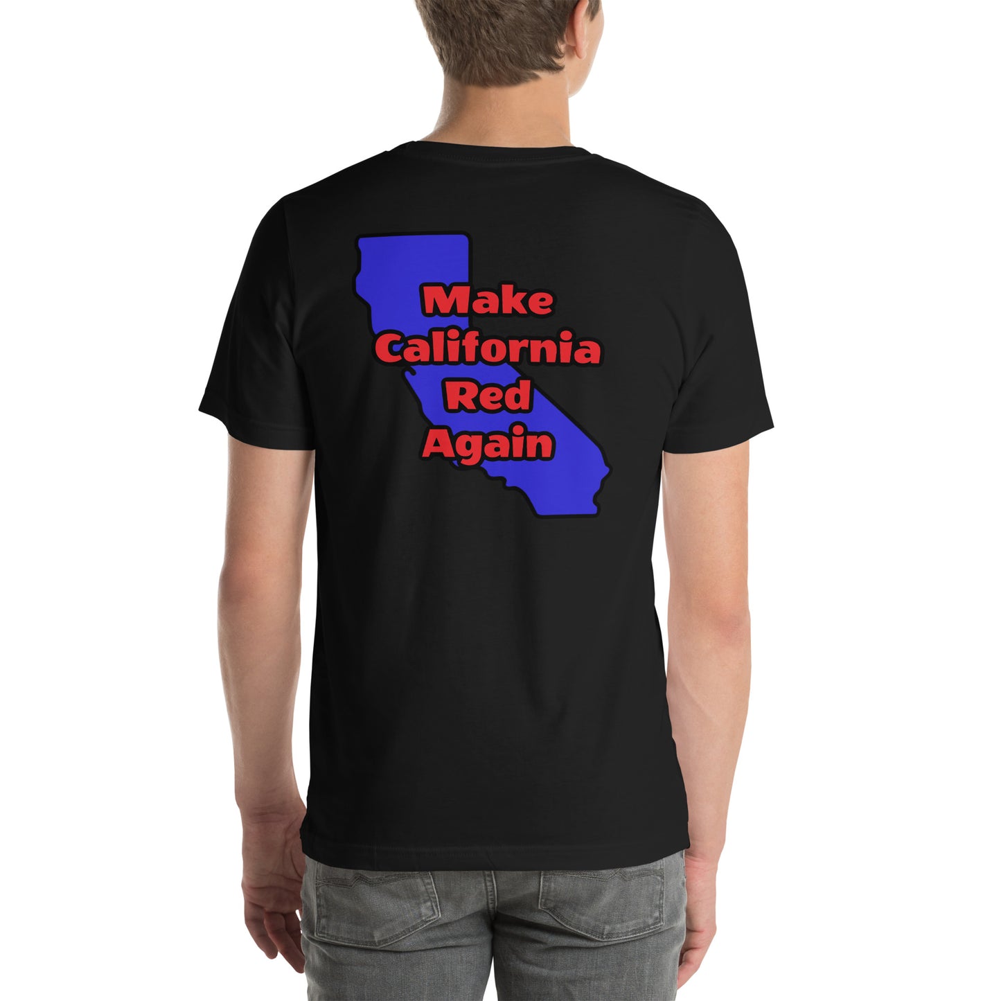 Make CA Red Mens t-shirt